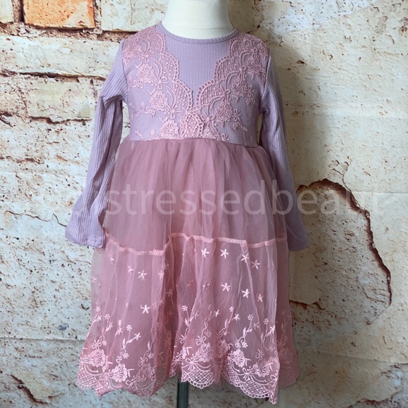 ❌ Pink Baby Doll Princess Lace Dress - Picture 10 of 16